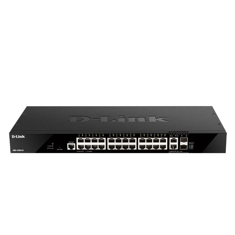 Bastidor D-Link DGS-1520-28/E Switch 24xGbE 2x10GbE 2xSFP+ - imagem 2