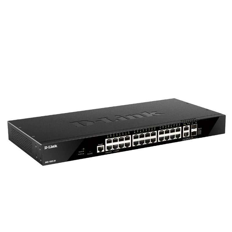 Bastidor D-Link DGS-1520-28/E Switch 24xGbE 2x10GbE 2xSFP+ - imagem 3