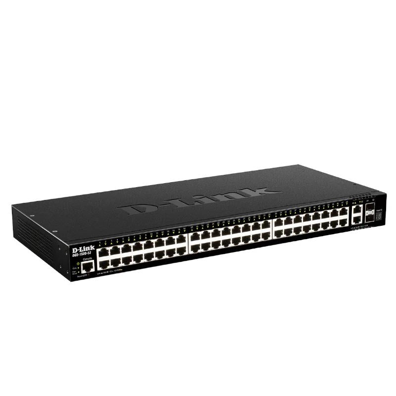 Bastidor D-Link DGS-1520-52/E Switch 48xGbE 2x10GbE 2xSFP+ - imagem 3