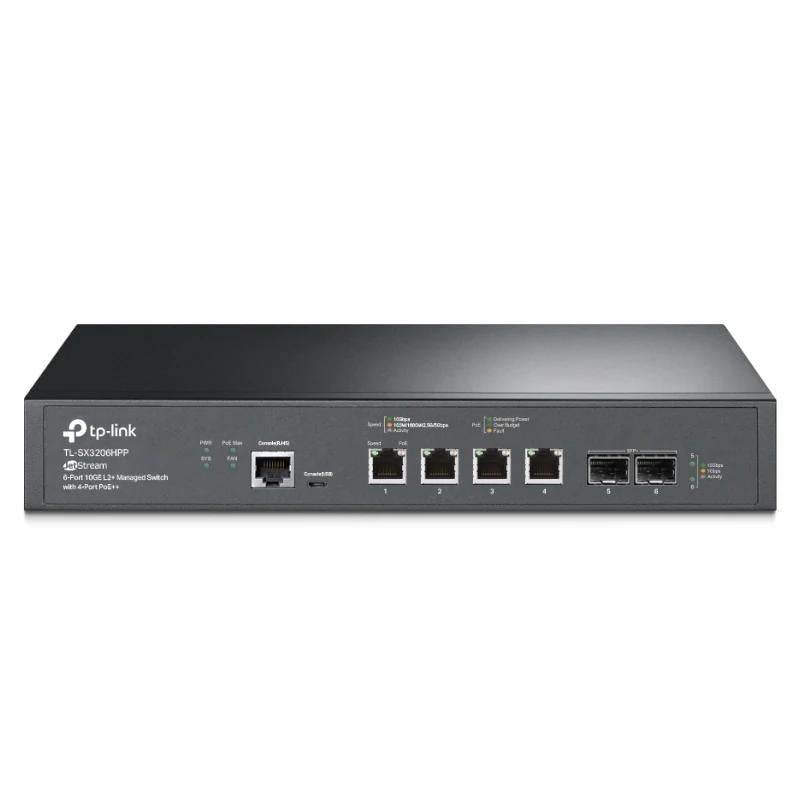 Switch de Rede TP-Link SX3206HPP 4x10G PoE++ 2x10Gb SFP - imagem 6