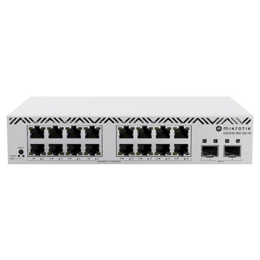 Bastidor MikroTik CSS318-16G-2S+IN Switch 16xGbE 2xSFP+
