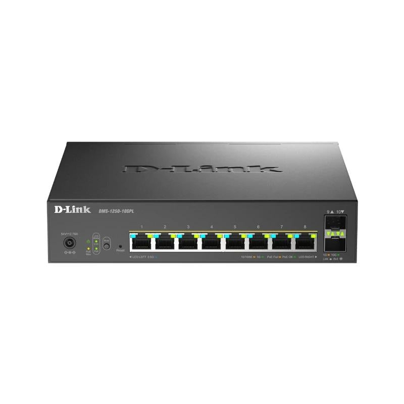 Switch de Rede D-Link DMS-1250-10SPL/E 8xMG PoE 2xSFP+ L2 - imagem 2
