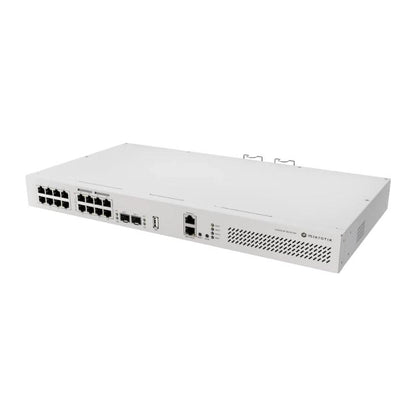 Bastidor MikroTik CRS418-8P-8G-2S+RM Switch 17xGbE 2xSFP+