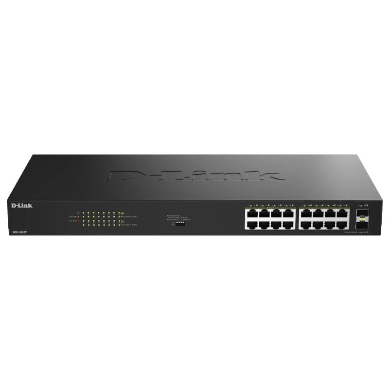Switch de Rede D-Link DGS-1018P/E 16xGbE PoE+ 2xSFP - imagem 2