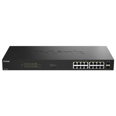 Switch de Rede D-Link DGS-1018P/E 16xGbE PoE+ 2xSFP - imagem 2