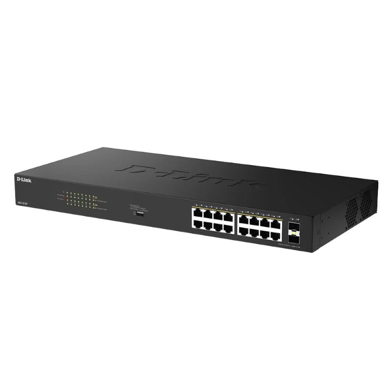 Switch de Rede D-Link DGS-1018P/E 16xGbE PoE+ 2xSFP - imagem 4