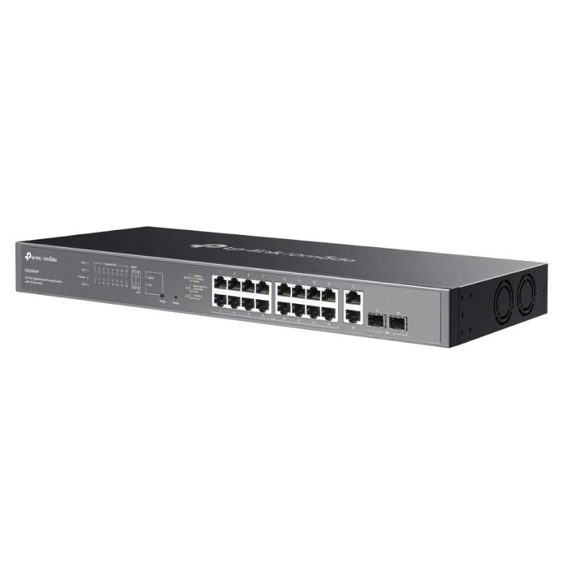 Switch de Rede TP-Link ES220GMP 16xG PoE+ 2xG 2xSFP 250W - imagem 3