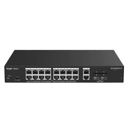 Switch de Rede Reyee ES220GS-LP 18xGbE (16 PoE) 130W 2xSFP