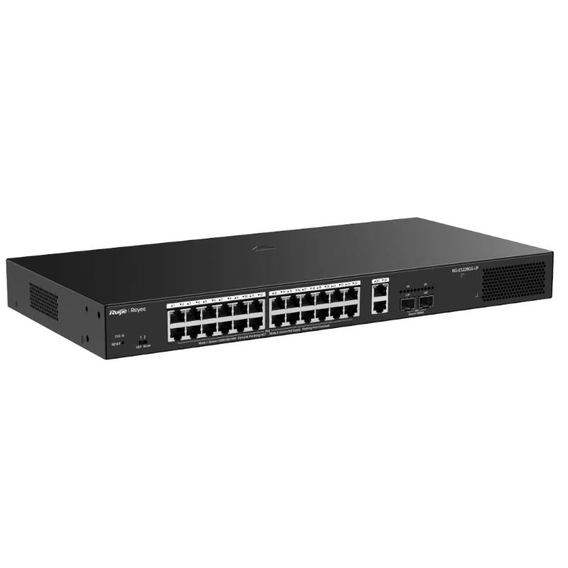 Switch de Rede Reyee ES228GS-LP 26xGbE (24 PoE) 250W 2xSFP - imagem 3