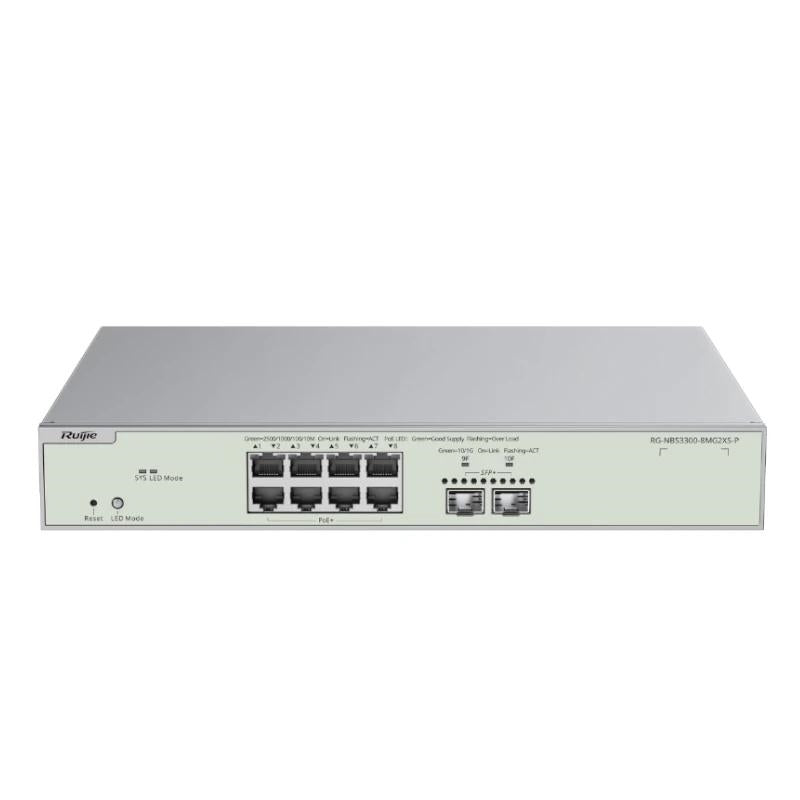 Bastidor Reyee NBS3300-8MG2XS-P L2 8xmG PoE 2xSFP+ 240W