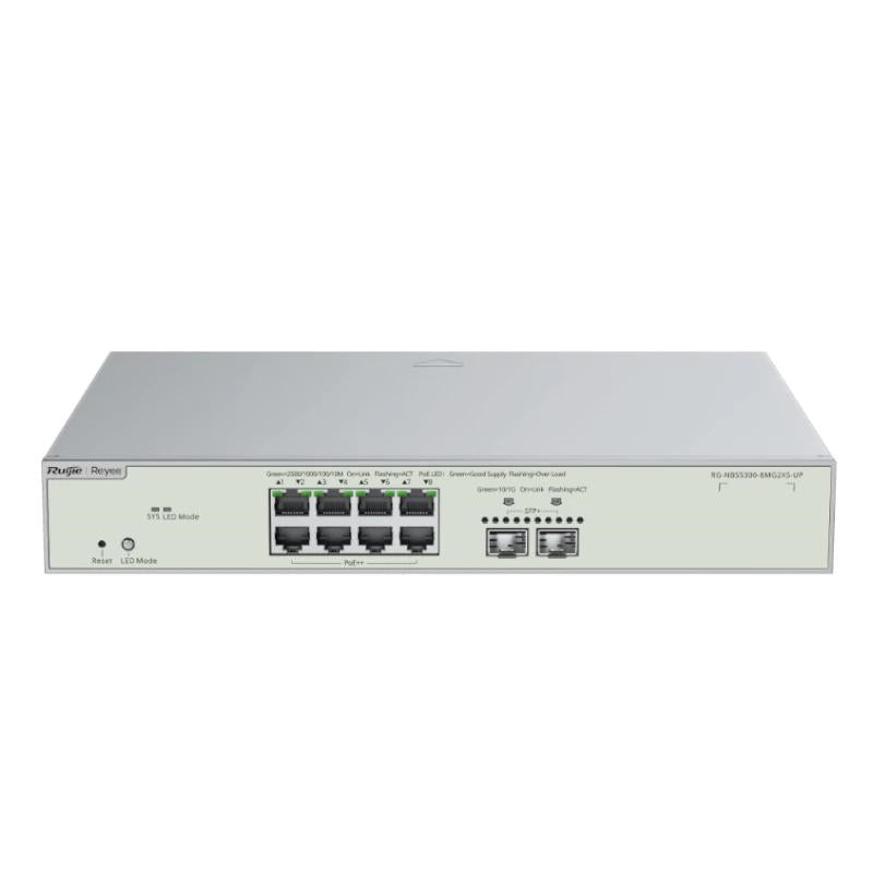 Bastidor Reyee NBS5300-8MG2XS-UP L3 8xxmG HiPoE 2xSFP+ 370W