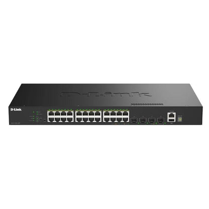 Switch de Rede D-Link DGS-1530-28P/E 24xGB PoE 4xSFP+ 370W - imagem 2