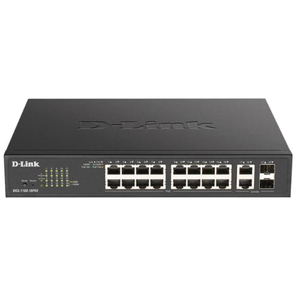 Switch de Rede D-Link DGS-1100-18PV2 16xGb 2xSFP PoE+ - imagem 2