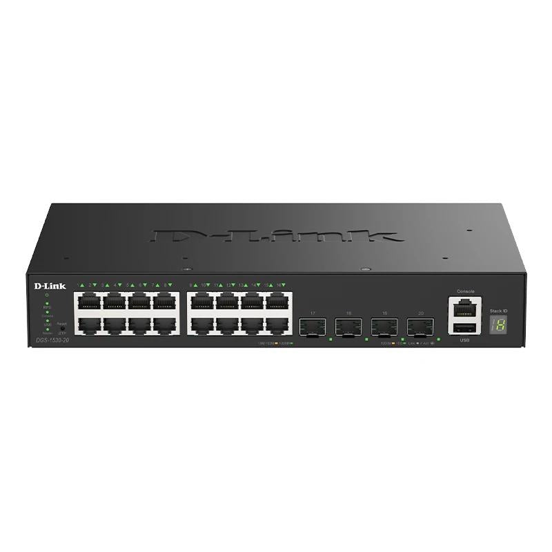 Switch de Rede D-Link DGS-1530-20/E 16xGb 4x10G SFP+ - imagem 2