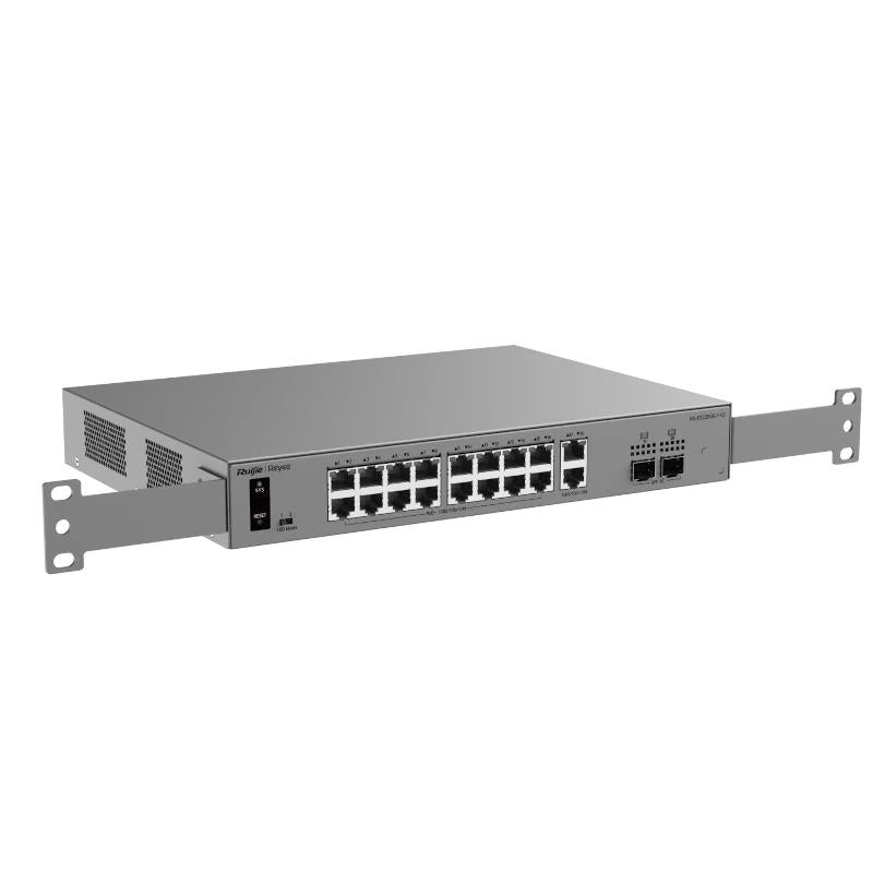 Switch de Rede Reyee RG-ES220GS-P-V2 Cloud 16P PoE+ + 2P 1 - imagem 3
