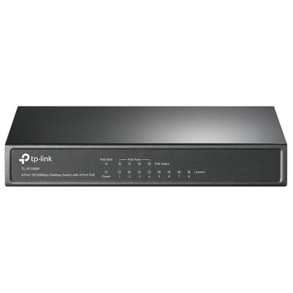 Switch de Rede TP-LINK TL-SF1008P 8x10/100Mbps 4xPoE Metal - imagem 2