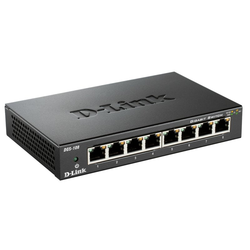 Switch de Rede D-Link DGS-108 8xGB Metal - imagem 3