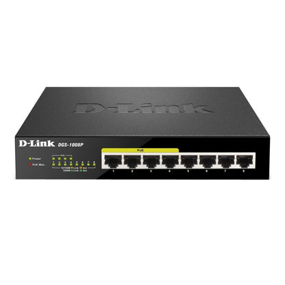 Switch de Rede D-Link DGS-1008P 8xGB 4xPoE - imagem 2