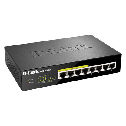 Switch de Rede D-Link DGS-1008P 8xGB 4xPoE - imagem 5