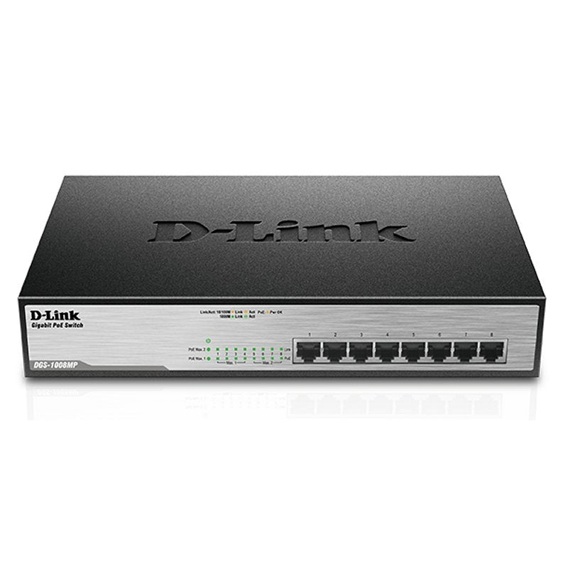 Switch de Rede D-Link DGS-1008MP 8xGB PoE - imagem 2