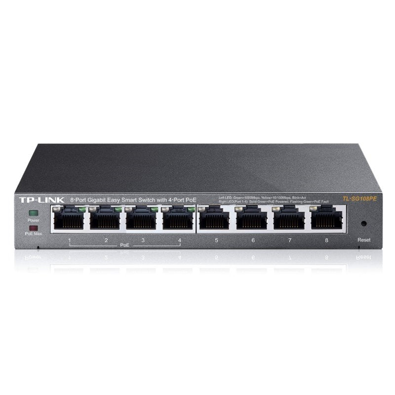 Switch de Rede TP-LINK TL-SG108PE 8xGB 4xGB PoE - imagem 2