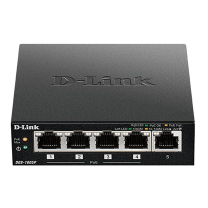 Switch de Rede D-Link DGS-1005P 5xGB 4xPoE - imagem 2