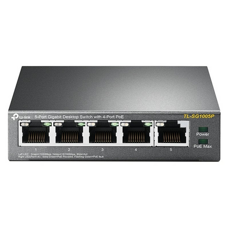 Switch de Rede TP-LINK TL-SG1005P 5xGB 4xPoE - imagem 2