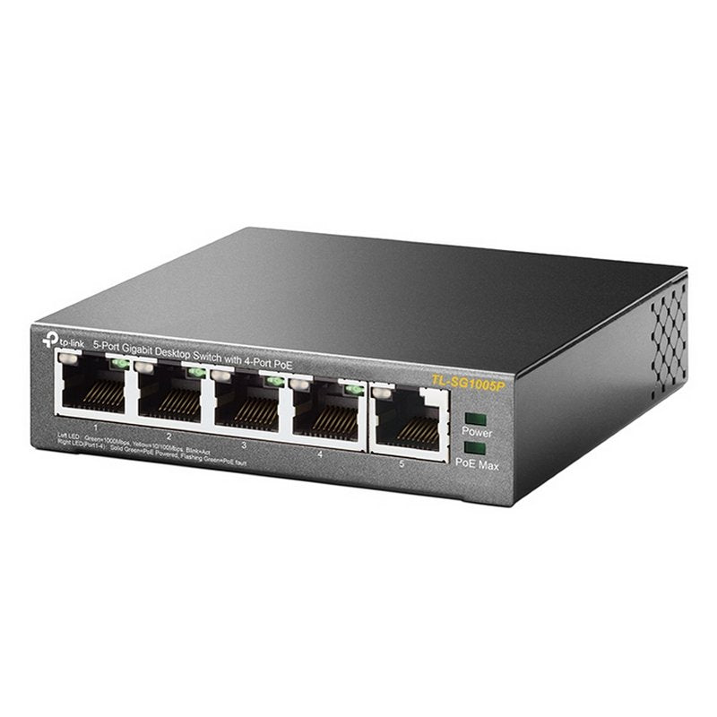Switch de Rede TP-LINK TL-SG1005P 5xGB 4xPoE - imagem 3