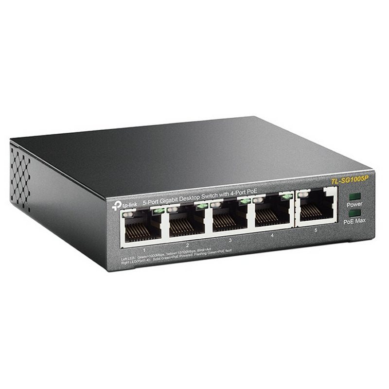 Switch de Rede TP-LINK TL-SG1005P 5xGB 4xPoE - imagem 4