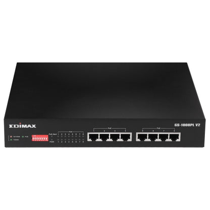 Switch de Rede Edimax GS-1008PL V2 8xGbE PoE+