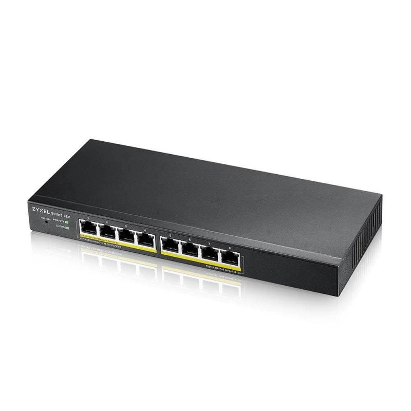 Switch de Rede ZyXEL GS1915-8EP Smart 8xGbE PoE 60W Nebula - imagem 2