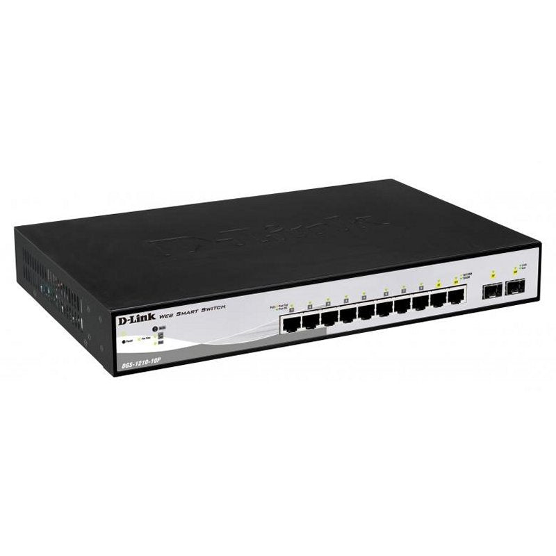 Switch de Rede D-Link DGS-1210-10P/E 8xGB PoE 2xSFP - imagem 3