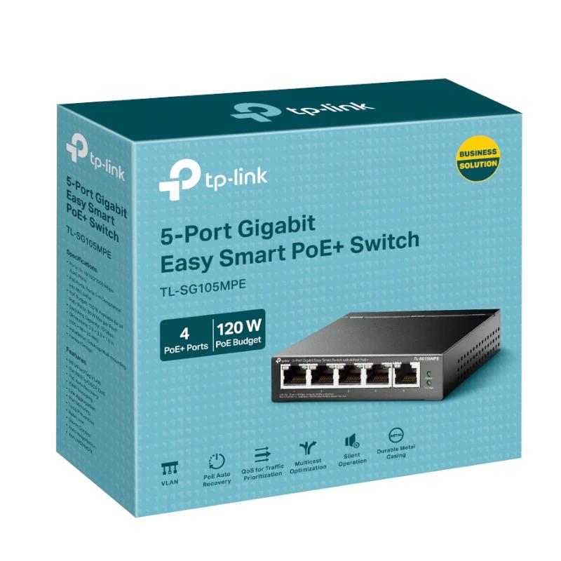 Switch de Rede TP-Link TL-SG105MPE 5xGbE (4PoE+) Metal - imagem 4