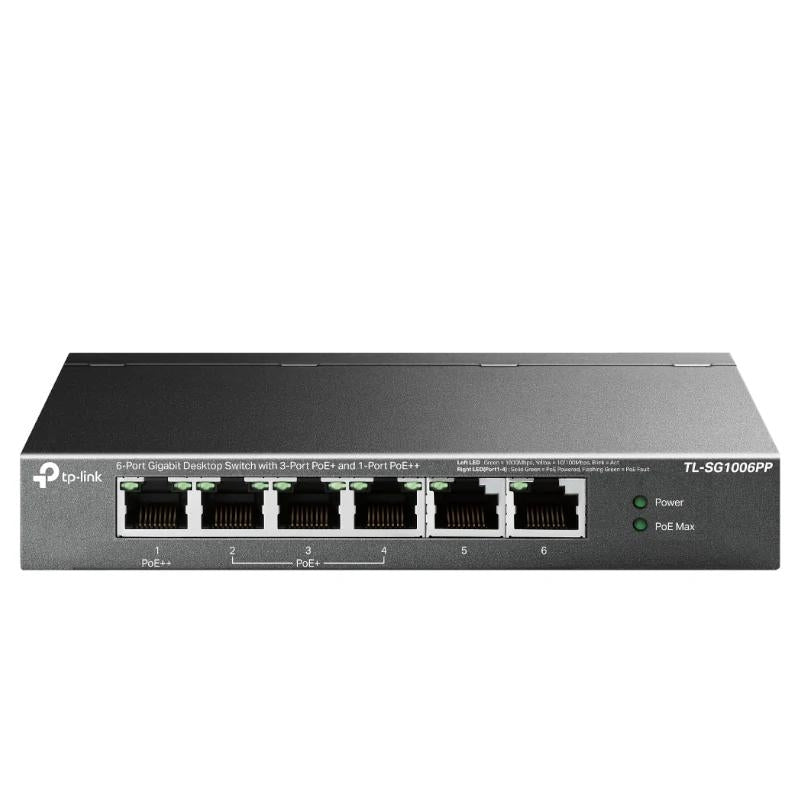 Switch de Rede TP-Link TL-SG1006PP 6xGB (3xPoE+ 1xPoE++) - imagem 2