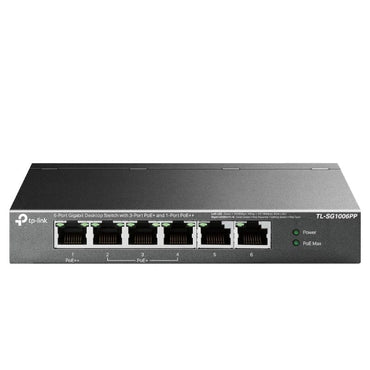 Switch de Rede TP-Link TL-SG1006PP 6xGB (3xPoE+ 1xPoE++) - imagem 2