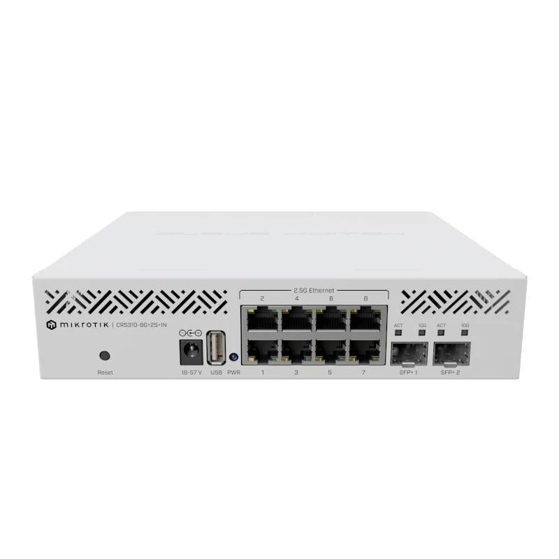 Switch de Rede MikroTik CRS310-8G+2S+IN 8x2.5GbE 2xSFP+ - imagem 3