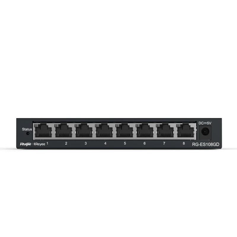 Switch de Rede Reyee Unmanaged 8xGb RJ45 Steel Case - imagem 2