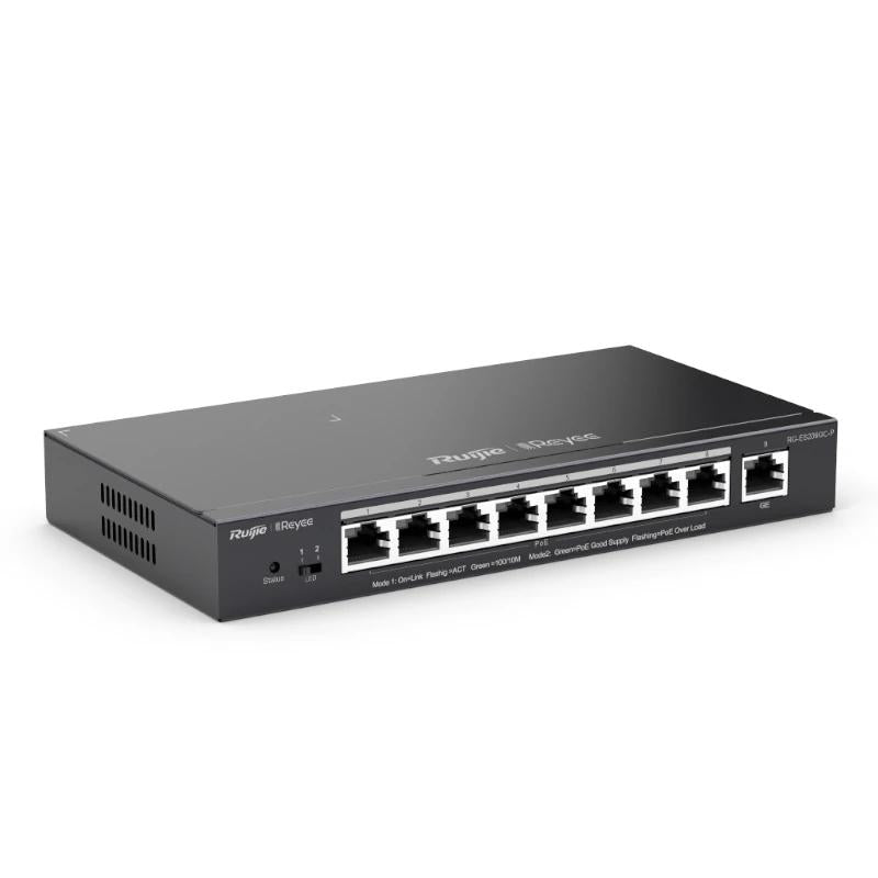 Switch de Rede Reyee ES209GC-P 9xGbE (8 PoE/POE+) 120W - imagem 2