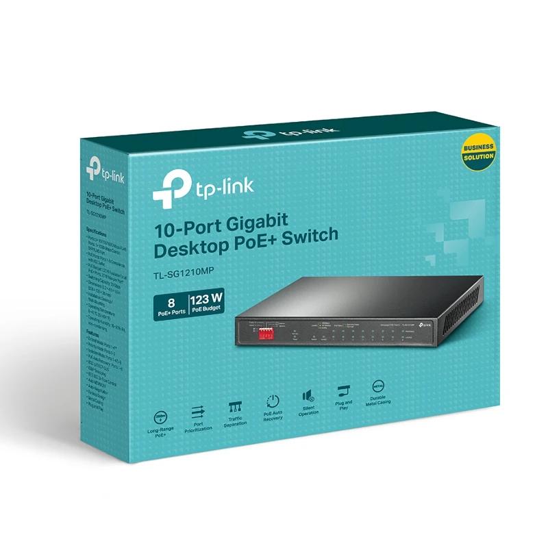 Switch de Rede TP-Link TL-SG1210MP 8xGb PoE+ 2xGb 1xSFP - imagem 8