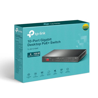 Switch de Rede TP-Link TL-SG1210MP 8xGb PoE+ 2xGb 1xSFP - imagem 8