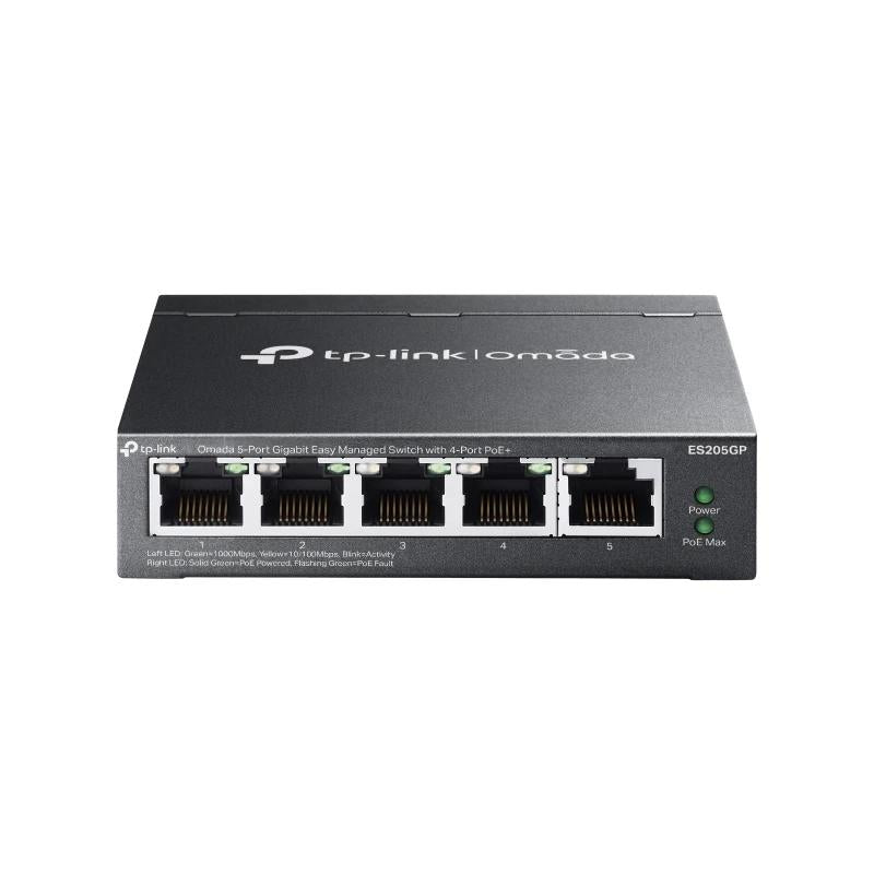 Switch de Rede TP-Link ES205GP 4xGb PoE+ 1xGb 65W Desktop - imagem 3