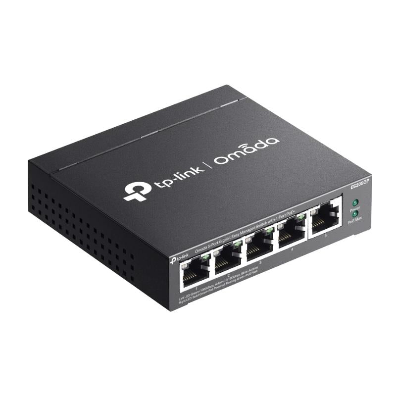 Switch de Rede TP-Link ES205GP 4xGb PoE+ 1xGb 65W Desktop - imagem 4