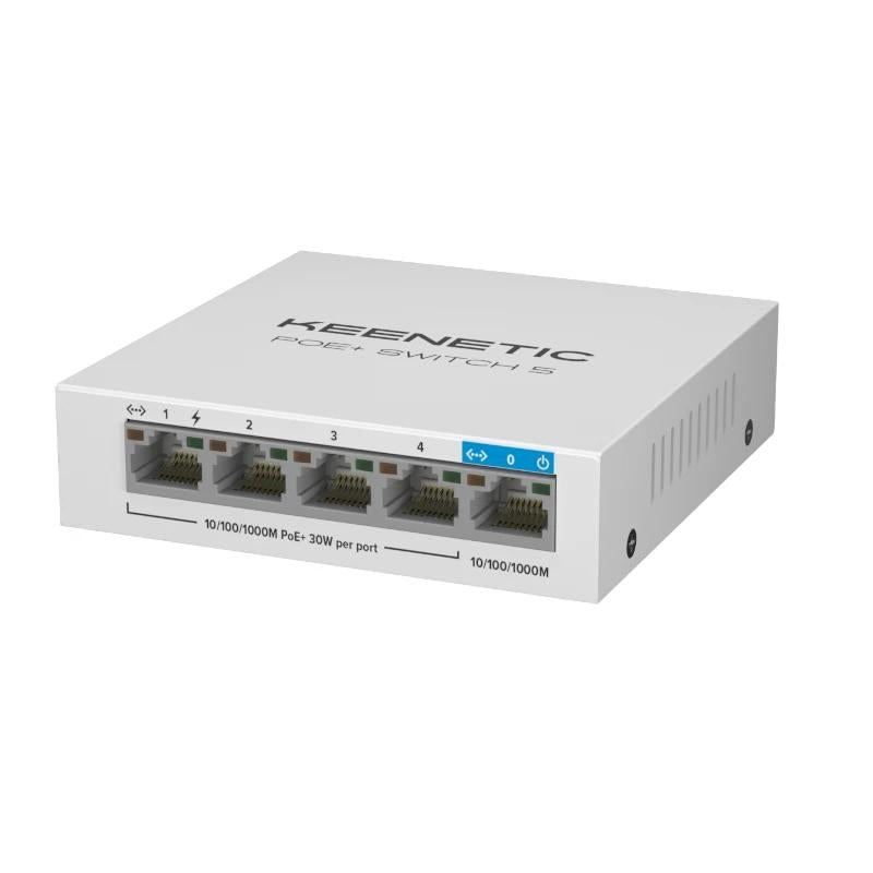 Switch de Rede Keenetic PoE 5 Gigabit 5 Portas