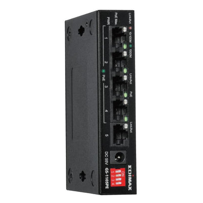 Switch de Rede Edimax GS-1105PE Swithc 5xGbE (4PoE+) LR - imagem 3