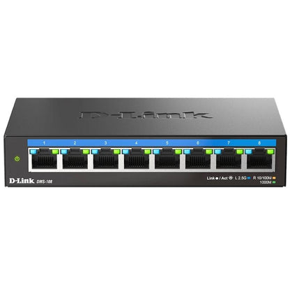 Switch de Rede D-Link DMS-108 8x2.5MGb Unmanaged - imagem 2