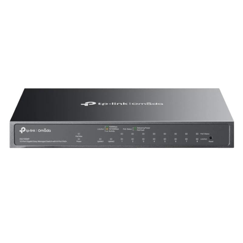 Switch de Rede TP-Link ES210GMP 8xG PoE+ 1xGbE 1xG-C 123W - imagem 2