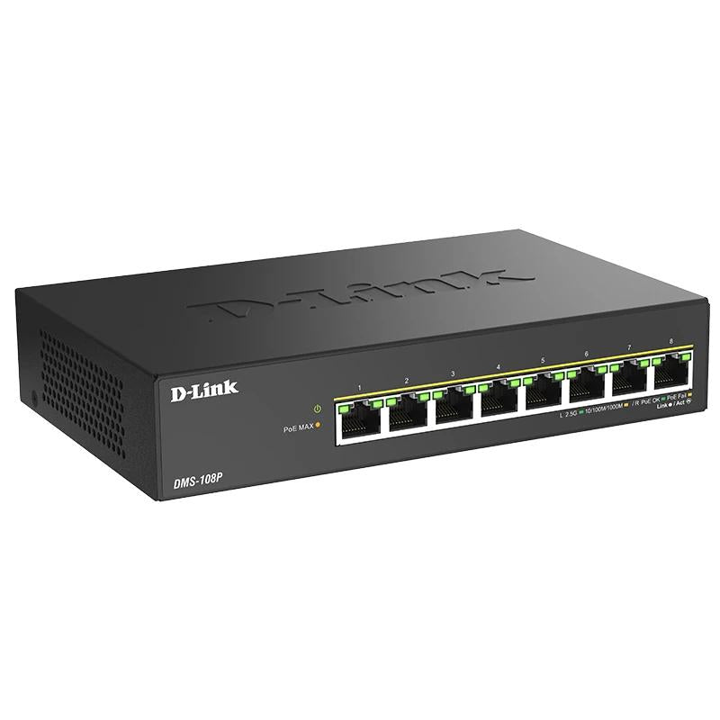 Switch de Rede D-Link DMS-108P/E 8x2.5mG PoE 230W - imagem 3