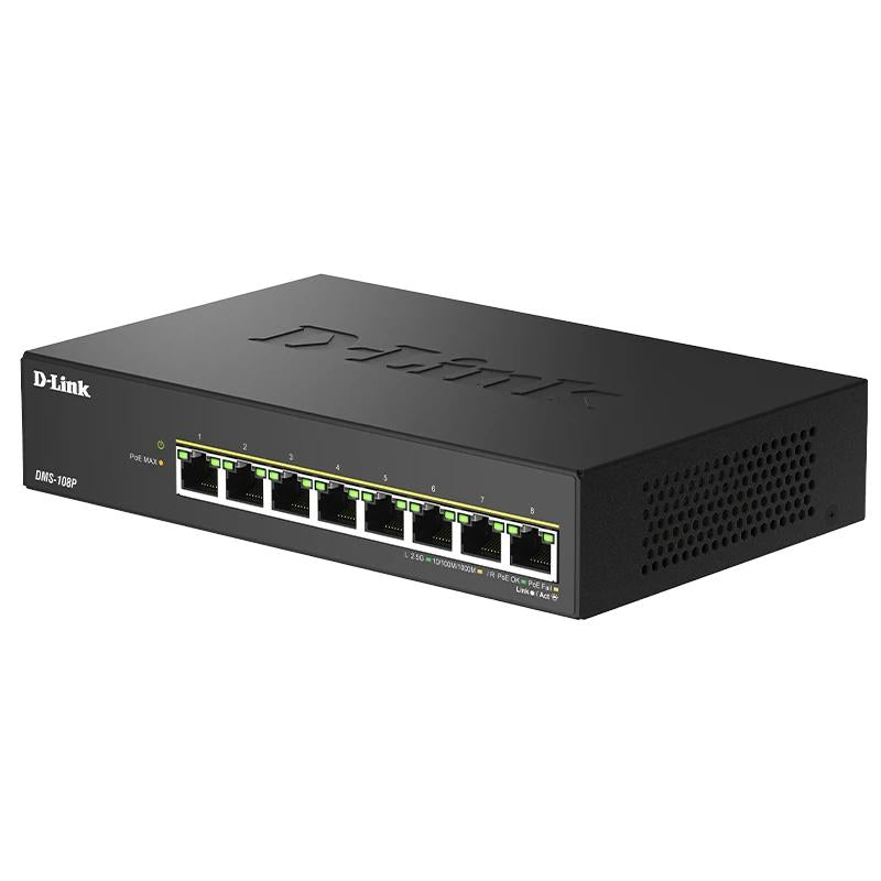 Switch de Rede D-Link DMS-108P/E 8x2.5mG PoE 230W - imagem 4