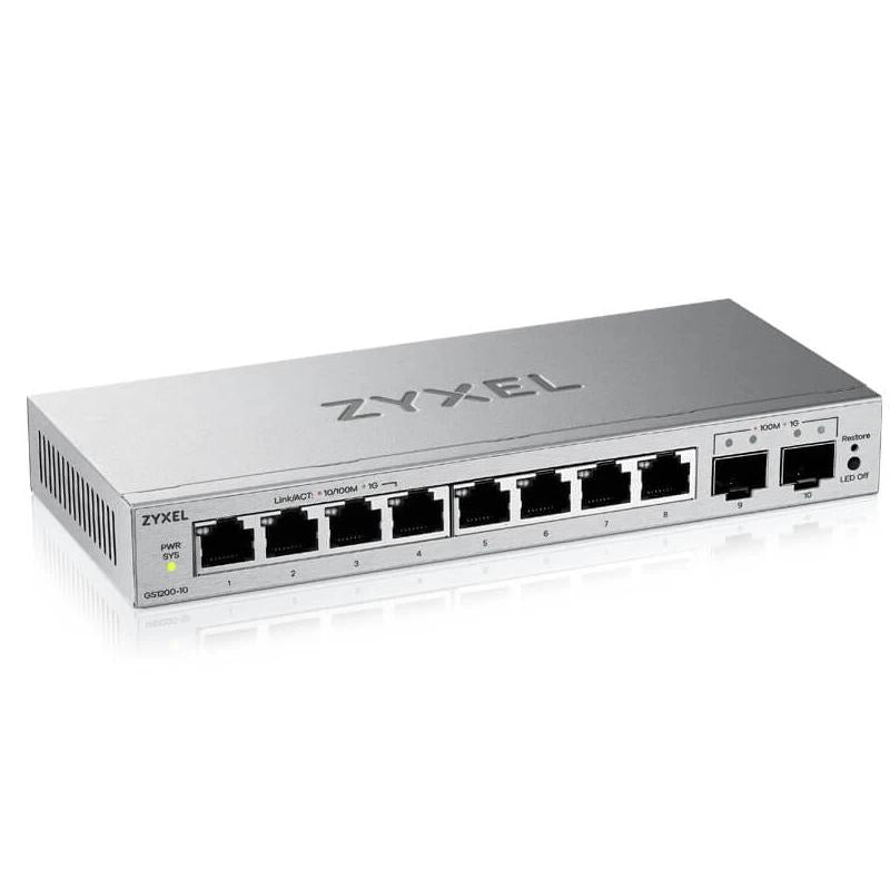 Switch de Rede ZyXEL GS1200-10V3 8xGbE 2xSFP - imagem 3
