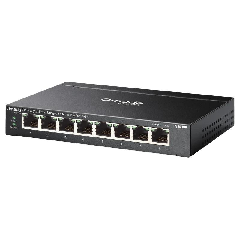 Computador TP-Link ES208GP Switch 8xGbE PoE+ Acero Desktop - imagem 5